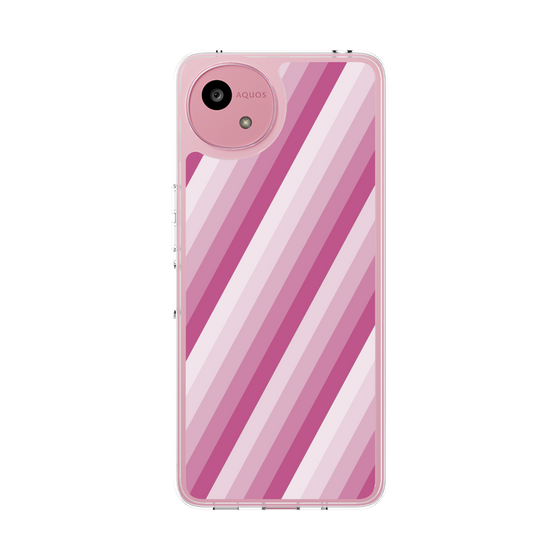 Slim Protection Case［ Middle Stripe - Pink ］