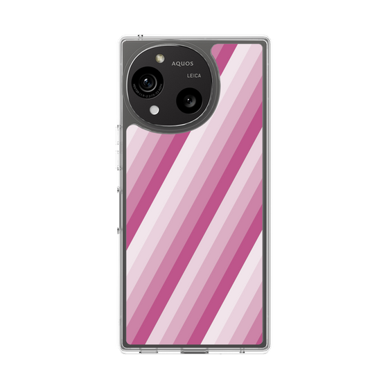 Slim Protection Case［ Middle Stripe - Pink ］
