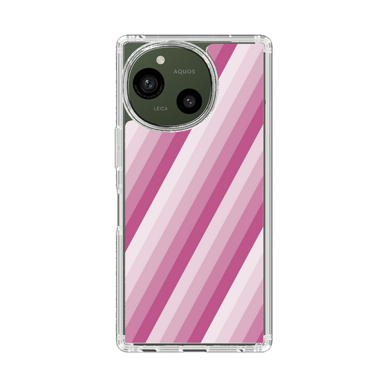 Slim Protection Case［ Middle Stripe - Pink ］