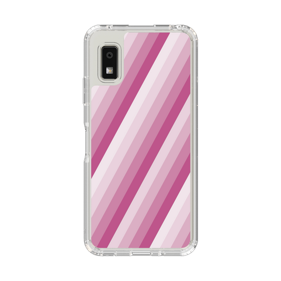 Slim Protection Case［ Middle Stripe - Pink ］