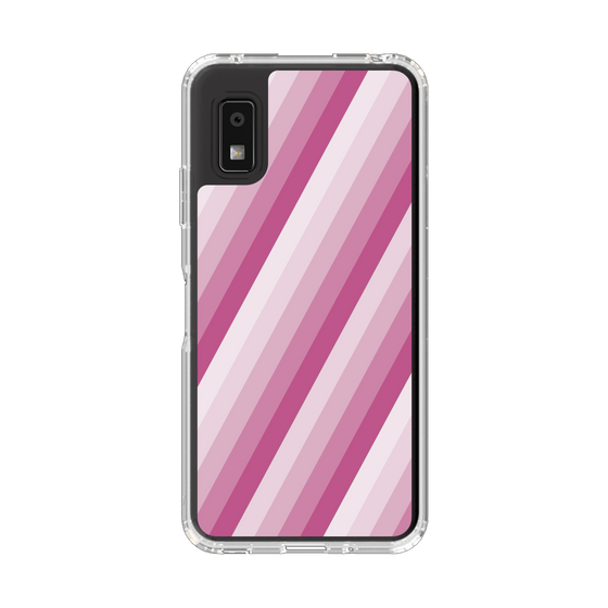 Slim Protection Case［ Middle Stripe - Pink ］