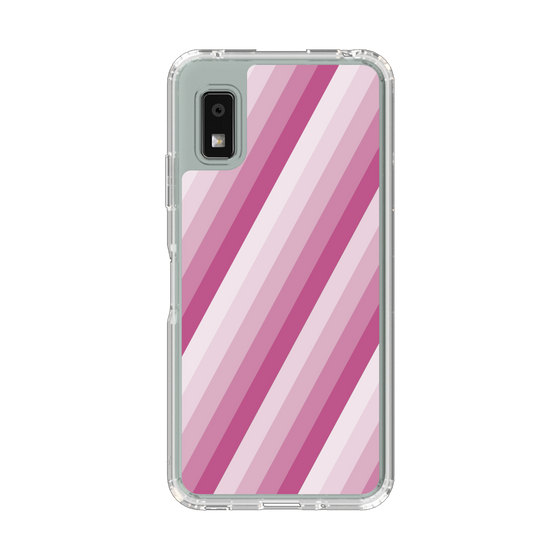 Slim Protection Case［ Middle Stripe - Pink ］
