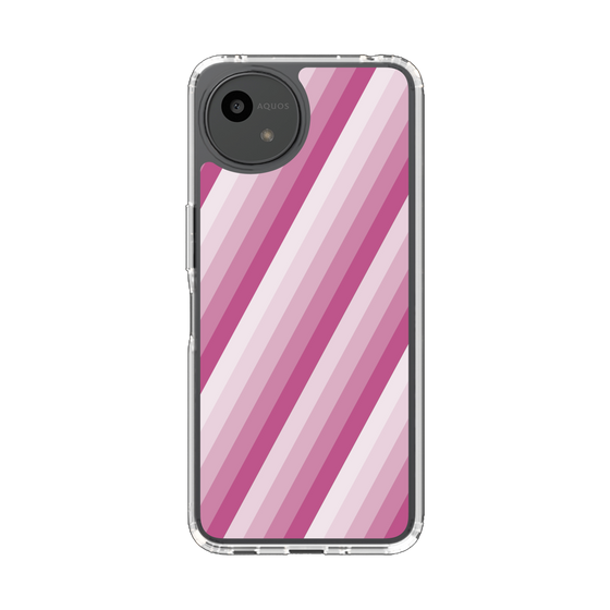 Slim Protection Case［ Middle Stripe - Pink ］