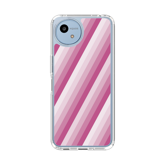 Slim Protection Case［ Middle Stripe - Pink ］