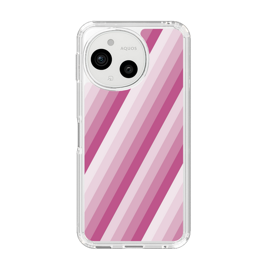 Slim Protection Case［ Middle Stripe - Pink ］