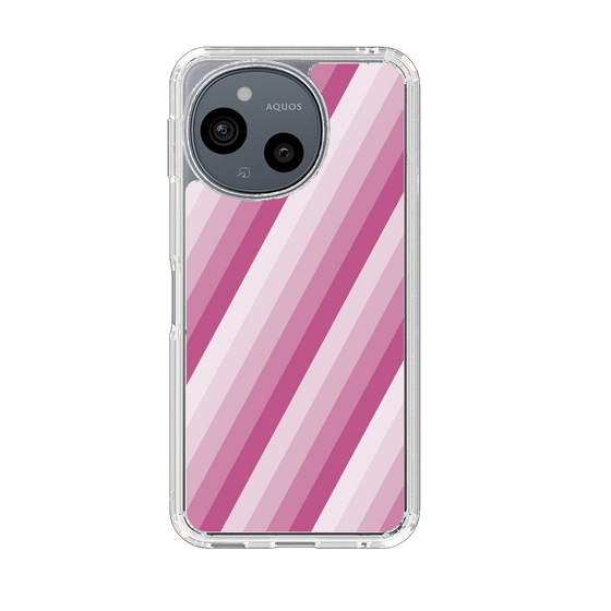 Slim Protection Case［ Middle Stripe - Pink ］