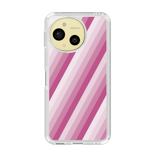 Slim Protection Case［ Middle Stripe - Pink ］