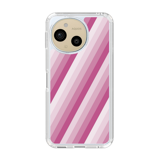 Slim Protection Case［ Middle Stripe - Pink ］