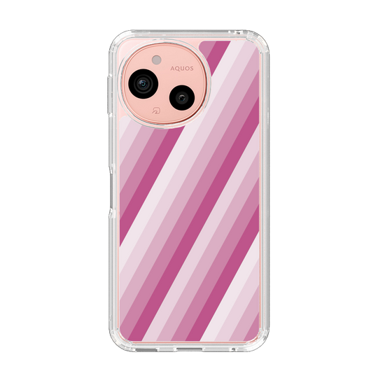 Slim Protection Case［ Middle Stripe - Pink ］