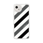 Slim Protection Case［ Big Stripe - Black × Gray ］