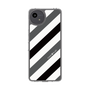 Slim Protection Case［ Big Stripe - Black × Gray ］