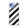 Slim Protection Case［ Big Stripe - Black × Gray ］