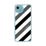 Slim Protection Case［ Big Stripe - Black × Gray ］