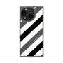 Slim Protection Case［ Big Stripe - Black × Gray ］