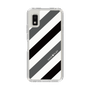 Slim Protection Case［ Big Stripe - Black × Gray ］