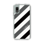 Slim Protection Case［ Big Stripe - Black × Gray ］