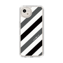 Slim Protection Case［ Big Stripe - Black × Gray ］