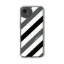 Slim Protection Case［ Big Stripe - Black × Gray ］