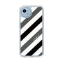 Slim Protection Case［ Big Stripe - Black × Gray ］