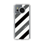 Slim Protection Case［ Big Stripe - Black × Gray ］
