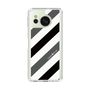 Slim Protection Case［ Big Stripe - Black × Gray ］
