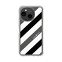 Slim Protection Case［ Big Stripe - Black × Gray ］