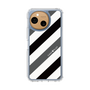 Slim Protection Case［ Big Stripe - Black × Gray ］