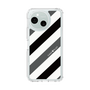 Slim Protection Case［ Big Stripe - Black × Gray ］