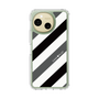 Slim Protection Case［ Big Stripe - Black × Gray ］