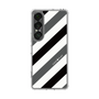 Slim Protection Case［ Big Stripe - Black × Gray ］