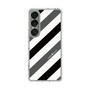 Slim Protection Case［ Big Stripe - Black × Gray ］