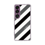 Slim Protection Case［ Big Stripe - Black × Gray ］