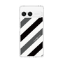 Slim Protection Case［ Big Stripe - Black × Gray ］