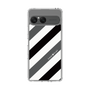 Slim Protection Case［ Big Stripe - Black × Gray ］