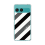 Slim Protection Case［ Big Stripe - Black × Gray ］