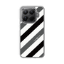 Slim Protection Case［ Big Stripe - Black × Gray ］