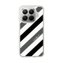 Slim Protection Case［ Big Stripe - Black × Gray ］