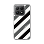 Slim Protection Case［ Big Stripe - Black × Gray ］
