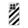 Slim Protection Case［ Big Stripe - Black × Gray ］