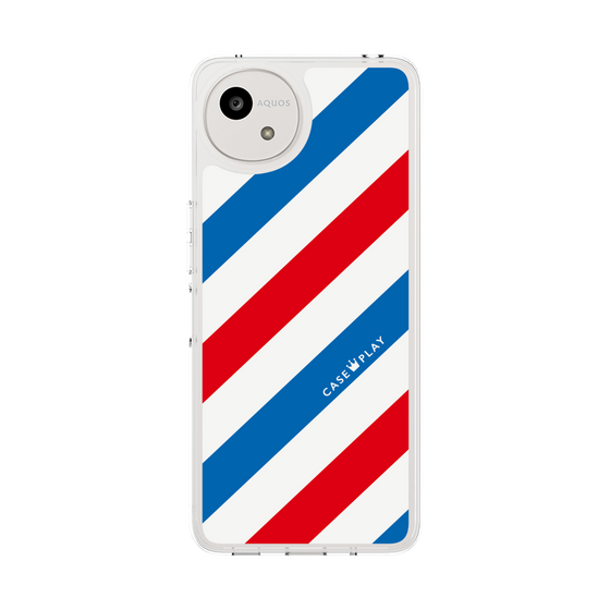 Slim Protection Case［ Big Stripe - Red × Blue ］