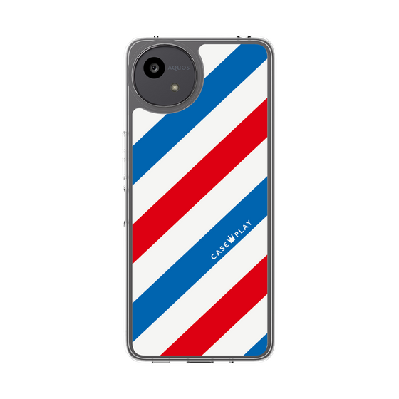 Slim Protection Case［ Big Stripe - Red × Blue ］