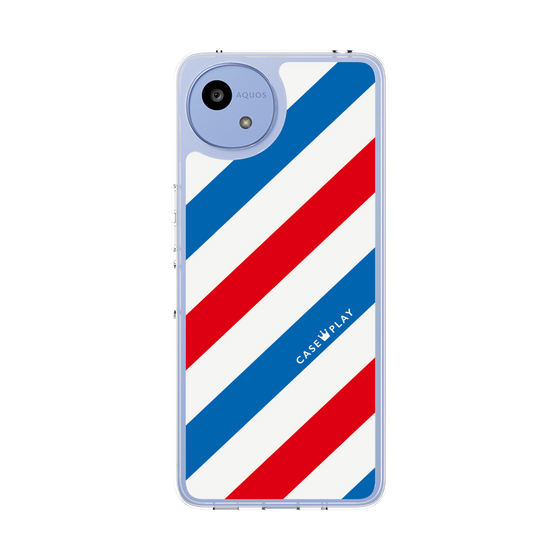 Slim Protection Case［ Big Stripe - Red × Blue ］