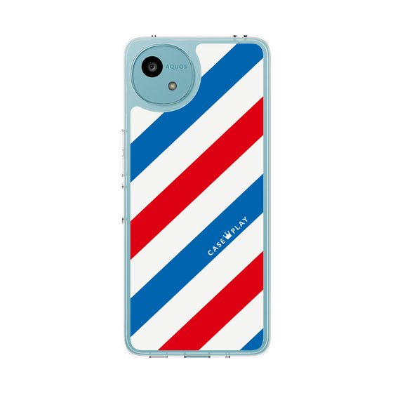 Slim Protection Case［ Big Stripe - Red × Blue ］
