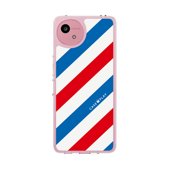 Slim Protection Case［ Big Stripe - Red × Blue ］