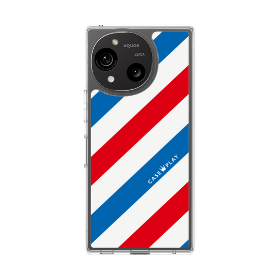 Slim Protection Case［ Big Stripe - Red × Blue ］