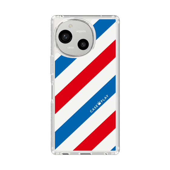 Slim Protection Case［ Big Stripe - Red × Blue ］