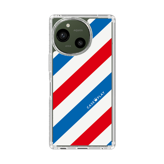 Slim Protection Case［ Big Stripe - Red × Blue ］