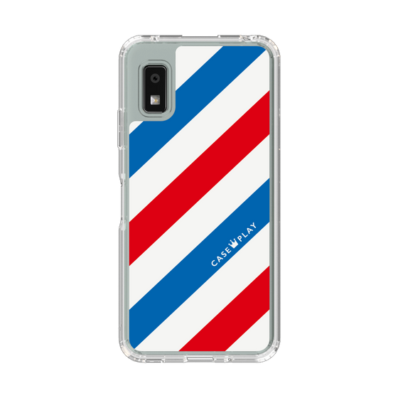 Slim Protection Case［ Big Stripe - Red × Blue ］