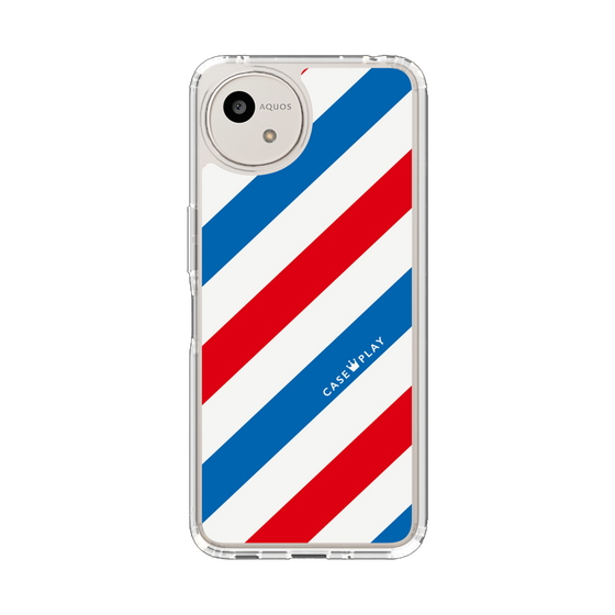 Slim Protection Case［ Big Stripe - Red × Blue ］