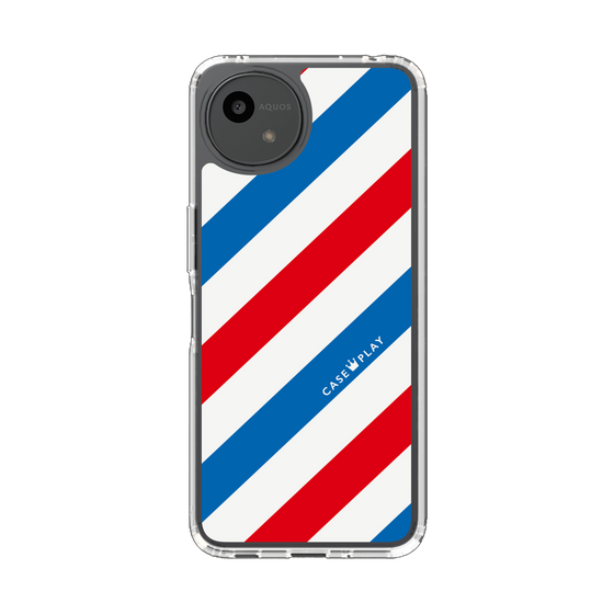 Slim Protection Case［ Big Stripe - Red × Blue ］